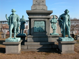 Civil War Veterans Memorial at Calvary Cemetery. Queens, NYC.