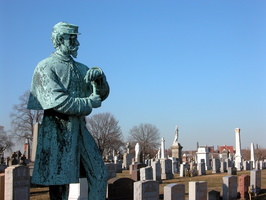 Civil War Veterans Memorial at Calvary Cemetery. Queens, NYC.
