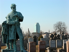 Civil War Veterans Memorial at Calvary Cemetery. Queens, NYC.