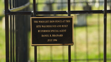 Wrought Iron Fence Built By Special Agent Daniel R. Brainard.