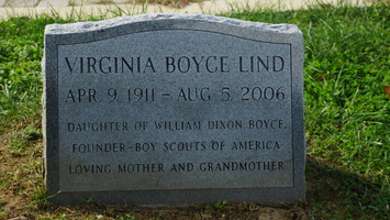 Virginia Boyce Lind - Daughter of William Dixon Boyce, Founder - Boy Scouts of America.