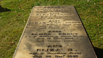 William Prout. Sarah Prout. Sarah Ann Prout. James Prout. Eliza B. Prout.