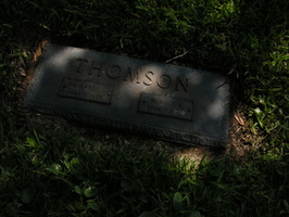 Dr. Harry L. Thomson, 1884 - 1955.  Minnie E. Thomson, 1895 - 19??