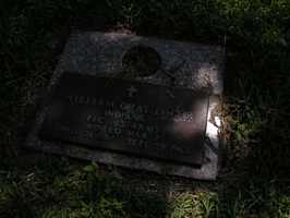 William Gray Loehr. Indiana. Pfc U.S. Army, World War I. April 21, 1887 - Sept. 29, 1962. 