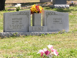 Pauline E. Lunt, 1917 - 1971. Thomas F. Lunt, 1912 - 2005.