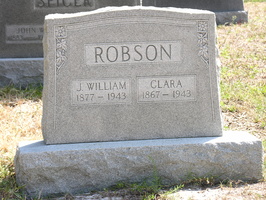 J. William Robson, 1877 - 1943. Clara Robson, 1867-1943.