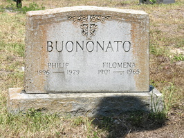 Philip Buononato, 1896 - 1979. Filomena Buononato, 1901 - 1965.