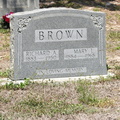 Richard A. Brown, 1883 - 1950. Mary L. Brown, 1884 - 1968.