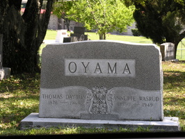 Thomas Dayton Oyama, 1876 - 1948. Annette Wasrud Oyama, 1880 - 1949.