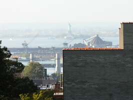 View to Statue of Liberty from Green-Wood Cemetery, Brooklyn