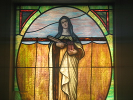 Masoleum Stained Glass at New Calvary Cemetery, Queens, NYC