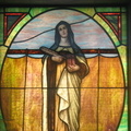 Masoleum Stained Glass at New Calvary Cemetery, Queens, NYC