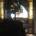 Masoleum Stained Glass at New Calvary Cemetery, Queens, NYC