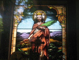Masoleum Stained Glass at New Calvary Cemetery, Queens, NYC
