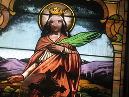 Masoleum Stained Glass at New Calvary Cemetery, Queens, NYC