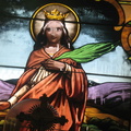 Masoleum Stained Glass at New Calvary Cemetery, Queens, NYC