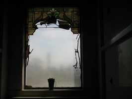 Masoleum Stained Glass at New Calvary Cemetery, Queens, NYC