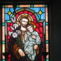 Masoleum Stained Glass at New Calvary Cemetery, Queens, NYC