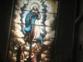 Masoleum Stained Glass at New Calvary Cemetery, Queens, NYC