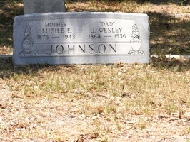 Lucile E. Johnson 1875-1943, J. Wesley Johnson 1864-1936