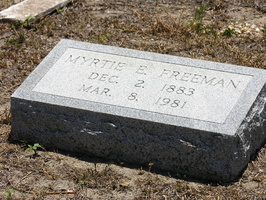 Martie E. Freeman. Dec. 2, 1883 - Mar. 8, 1981