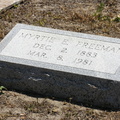 Martie E. Freeman. Dec. 2, 1883 - Mar. 8, 1981