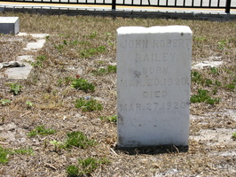 John Robert Bailey. Mar. 20, 1920 - Mar. 27, 1920.