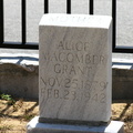 Alice Macomber Grant. Nov. 25, 1879 - Feb. 23, 1942.
