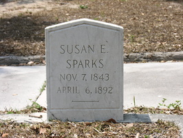 Susan E. Sparks. Nov. 7, 1843 - April 6, 1892.
