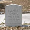 Susan E. Sparks. Nov. 7, 1843 - April 6, 1892.