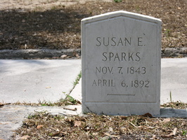 Susan E. Sparks. Nov. 7, 1843 - April 6, 1892.