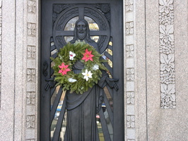 Mausoleum Door With Flowers