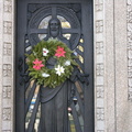 Mausoleum Door With Flowers