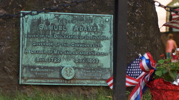 Samuel Adams at the Granary Burying Ground in Boston