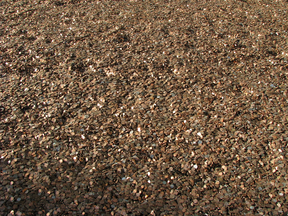 100,000,000 Pennies at Rockefeller Center