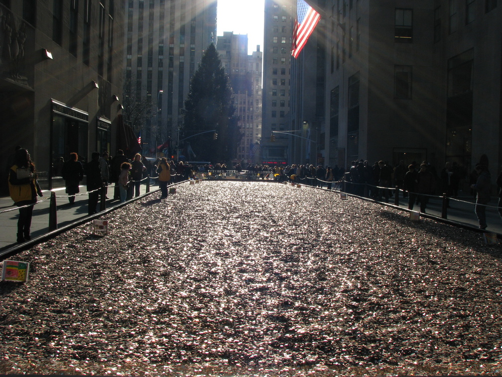 100,000,000 Pennies at Rockefeller Center