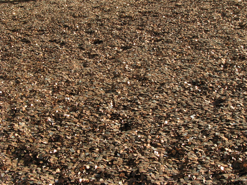 100,000,000 Pennies at Rockefeller Center