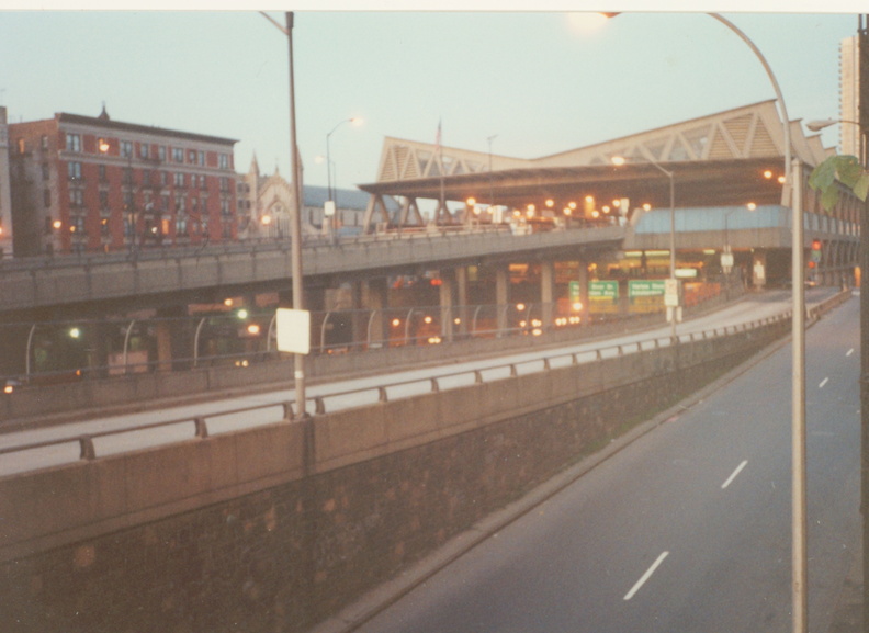 View Toward the Bus Station from 9 Cabrini, Washington Heights