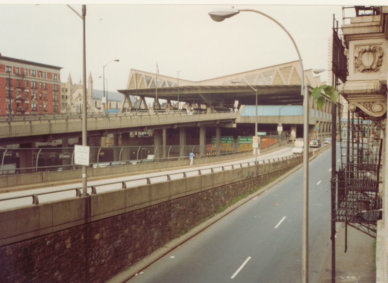 View to Bus Terminal from 9 Cabrini, Washington Heights