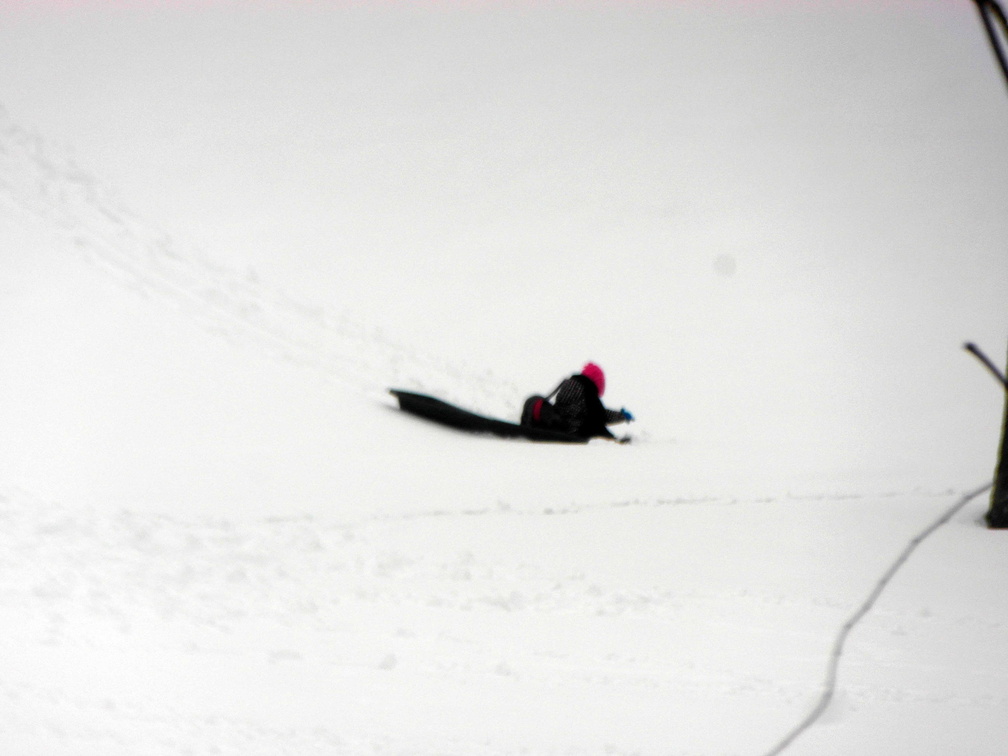 Sledding. Amtrak #86, NYC to Providence