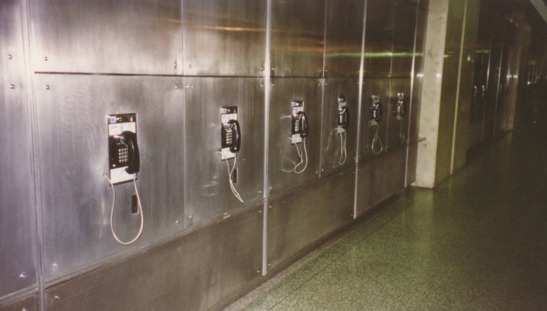 Payphones in the Basement of the Twin Towers at the World Trade Center.