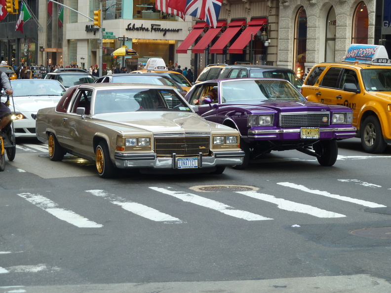 LUNATIC1 &amp; LOWRIDR on 5th Avenue (A Cadillac and a Monte Carlo)