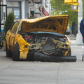 Sad, defeated old taxi cab on Steinway Street.