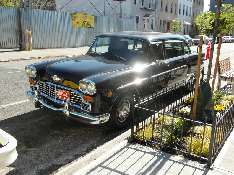 Marathon Checker Cab. Box House Hotel, Greenpoint, Brooklyn.