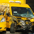 Massacred Yellow Cab. Greenpoint, Brooklyn.