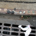 Paint Spots on NYC Sewers