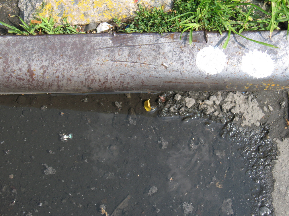 Paint Spots on NYC Sewers