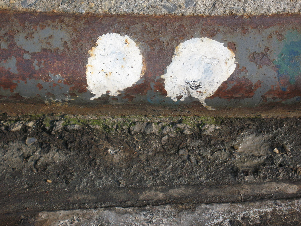 Paint Spots on NYC Sewers