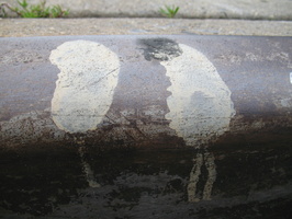 Paint Spots on NYC Sewers