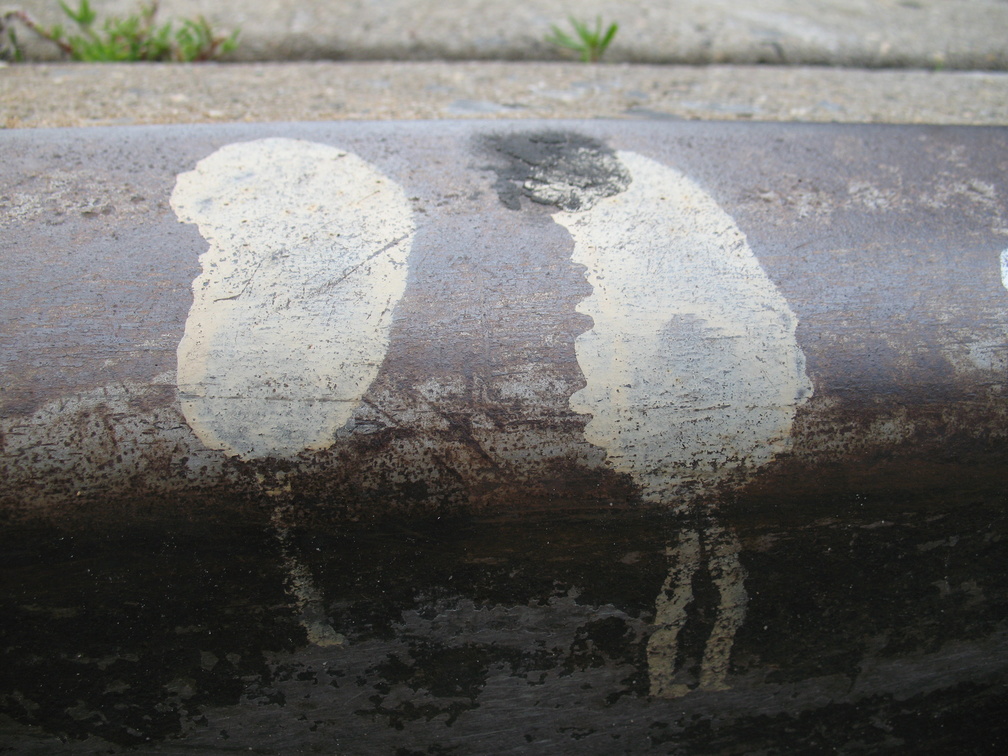 Paint Spots on NYC Sewers